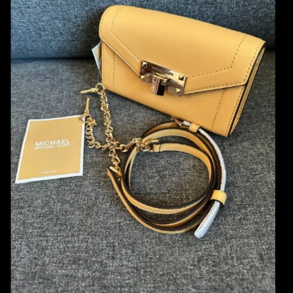 Michael Kors Kinsley Leather Bag In Dusty Daisy RARE! 🆕NWT⌚FAST😮‍💨⚡🚚 - Picture 2 of 16